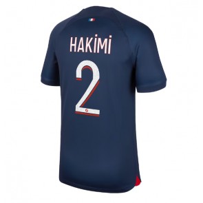Paris Saint-Germain Achraf Hakimi #2 Koszulka Podstawowych 2023-24 Krótki Rękaw